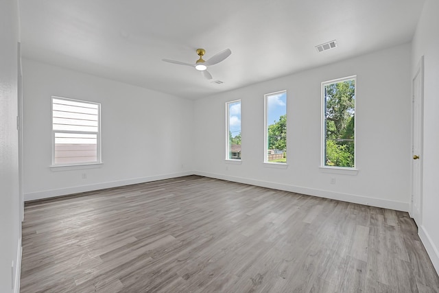 2332 Wavell St, Houston, TX 77088 - unfurnished room with wood finished floors and ceiling fan