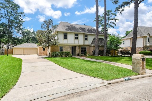 12903 Cluster Pine Dr, Cypress, TX 77429 - view of front of property featuring stucco siding, a garage, and brick siding