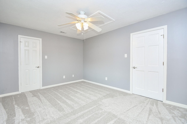 12903 Cluster Pine Dr, Cypress, TX 77429 - unfurnished room featuring a ceiling fan, attic access, and carpet floors