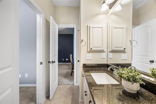 122 Cheswood Forest Dr, Montgomery, TX 77316 - bathroom featuring vanity and tile patterned floors