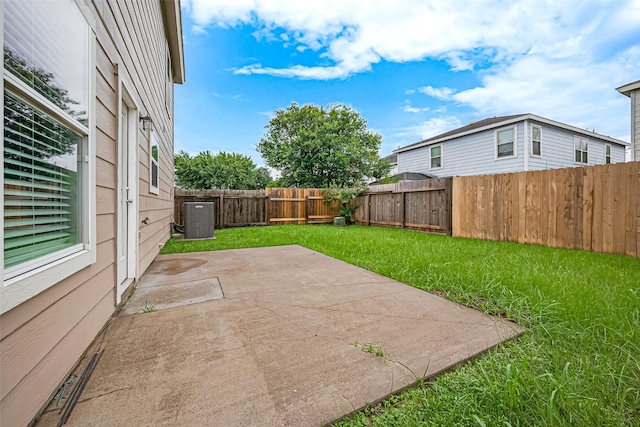 6723 Green Pear Ln, Houston, TX 77049 - fenced backyard with a patio
