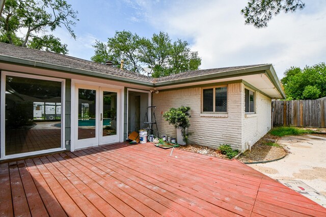 5651 Wigton Dr, Houston, TX 77096 - view of wooden terrace