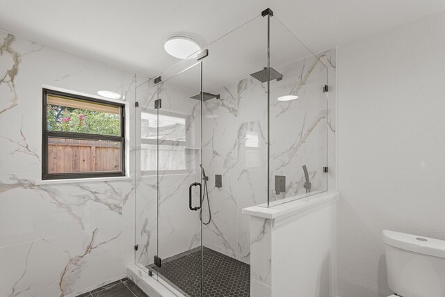5302 Wigton Dr, Houston, TX 77096 - full bath featuring a marble finish shower and marble finish flooring