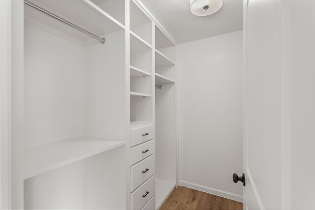 5302 Wigton Dr, Houston, TX 77096 - spacious closet with wood finished floors