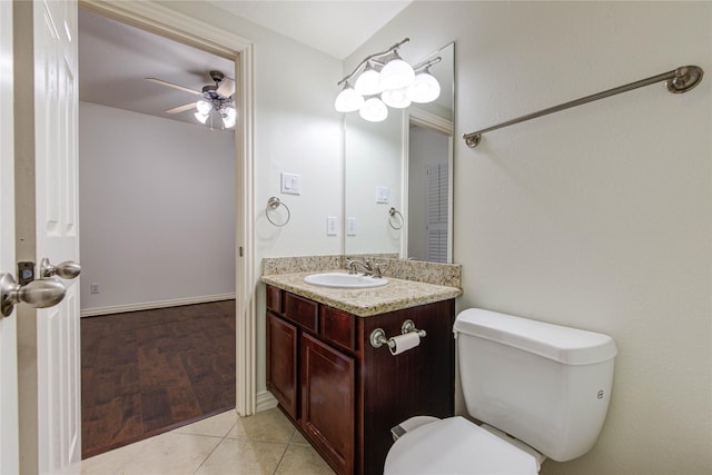7115 Laguna Villas, Houston, TX 77036 - bathroom featuring vanity and ceiling fan