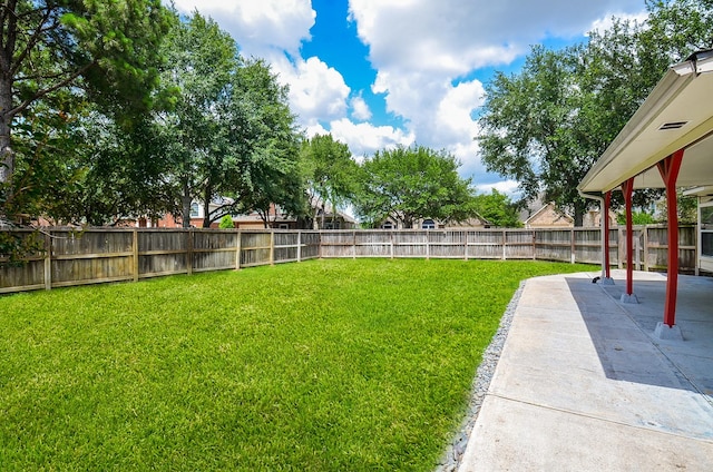 16210 S Temple Dr, Houston, TX 77095 - fenced backyard featuring a patio