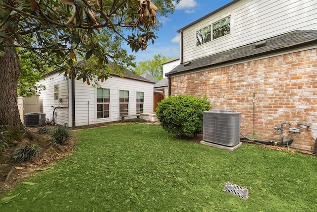 1215 Heathwood Dr, Houston, TX 77077 - view of grassy yard with an outbuilding