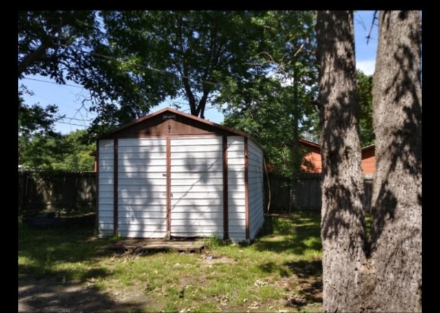 3661 Fm 3277, Livingston, TX 77351 - view of shed with a fenced backyard