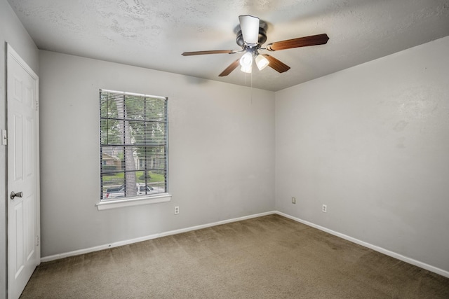 8415 Sparkling Springs Dr, Houston, TX 77095 - spare room with ceiling fan and carpet flooring