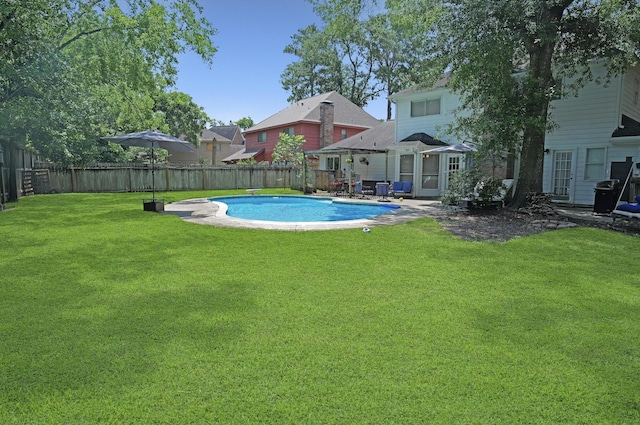 3318 Candlelon Dr, Spring, TX 77388 - view of pool featuring a fenced backyard and a patio