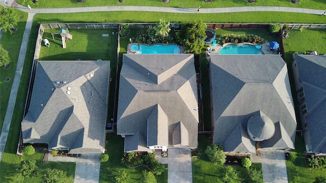15411 Dundas Dr, Cypress, TX 77429 - bird's eye view of a pool