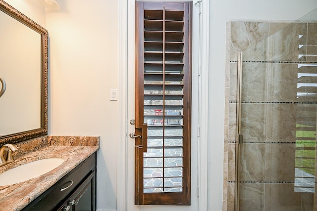 27814 Cenizo Park Ct, Katy, TX 77494 - bathroom featuring vanity and a tile shower