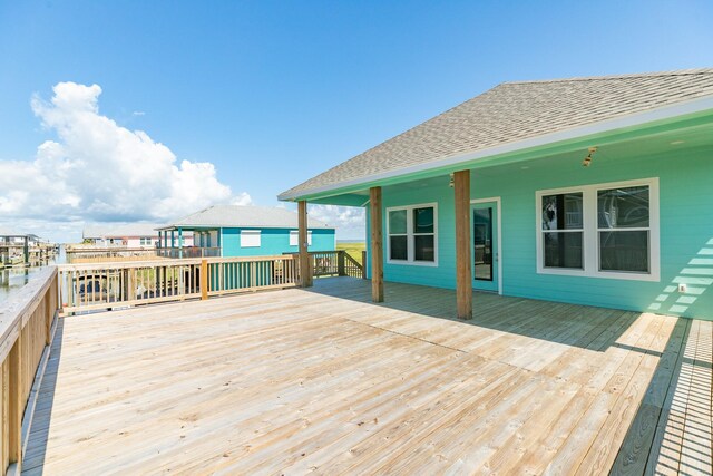 591 Pompano Dr, Freeport, TX 77541 - view of wooden deck