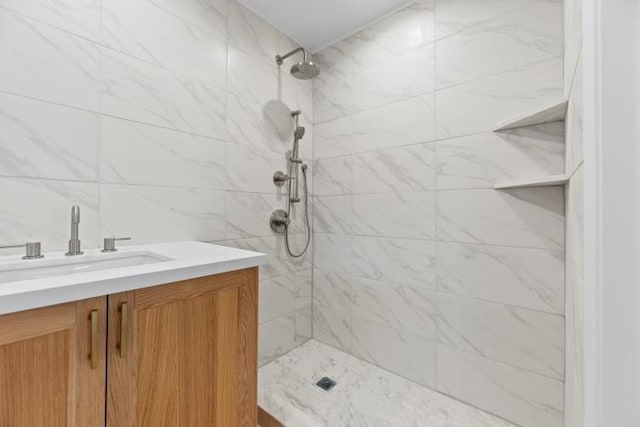 4406 Merwin St, Houston, TX 77027 - full bathroom featuring tiled shower and vanity