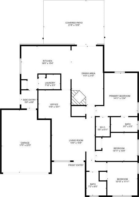 4406 Merwin St, Houston, TX 77027 - view of floor plan / room layout