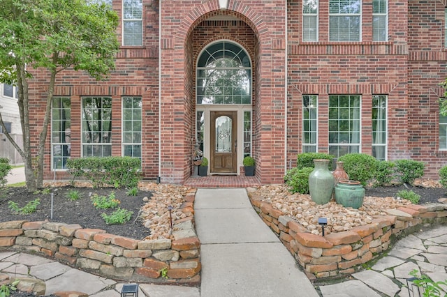 1415 Kennoway Park Dr, Spring, TX 77379 - property entrance featuring brick siding