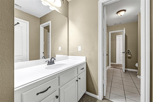 13322 Castlecombe Dr, Houston, TX 77044 - bathroom with vanity and tile patterned floors