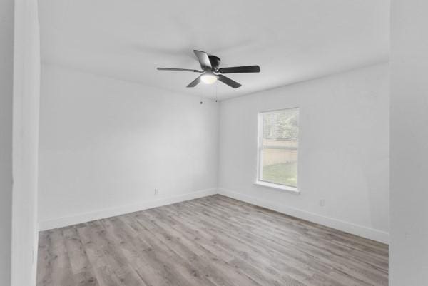 2202 Garvey Dr, Pasadena, TX 77506 - unfurnished room featuring wood finished floors and ceiling fan