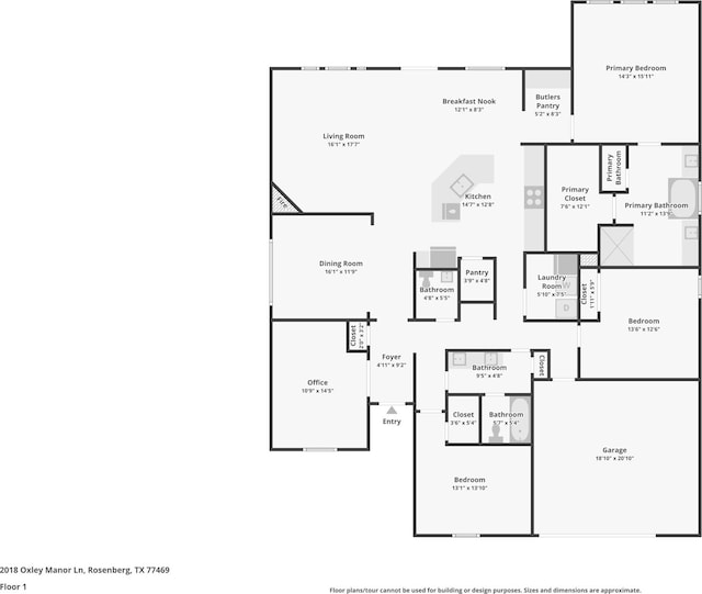 2018 Oxley Manor Ln, Richmond, TX 77469 - view of room layout