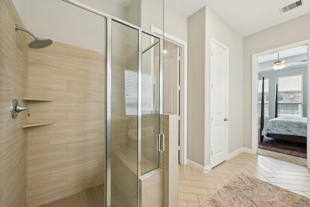 2018 Oxley Manor Ln, Richmond, TX 77469 - ensuite bathroom with a stall shower and baseboards