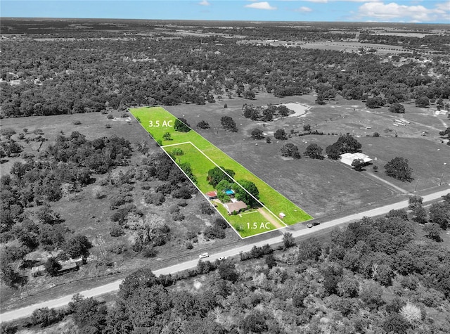 40670 Jozwiak Ln, Hempstead, TX 77445 - aerial view of property's location with property parcel outlined