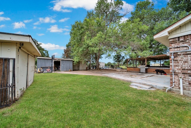 40670 Jozwiak Ln, Hempstead, TX 77445 - view of green lawn with a patio