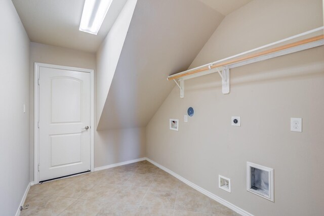 6103 Timbermoss Ct, League City, TX 77573 - laundry area featuring hookup for a washing machine, hookup for an electric dryer, and light tile patterned flooring