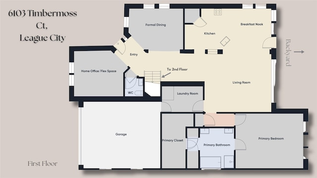 6103 Timbermoss Ct, League City, TX 77573 - view of home floor plan