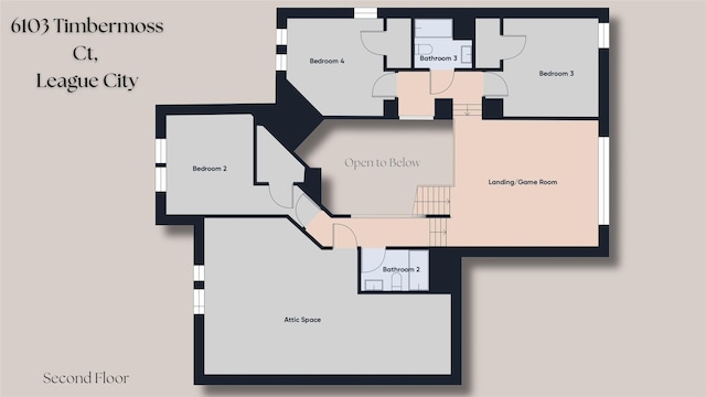 6103 Timbermoss Ct, League City, TX 77573 - view of property floor plan