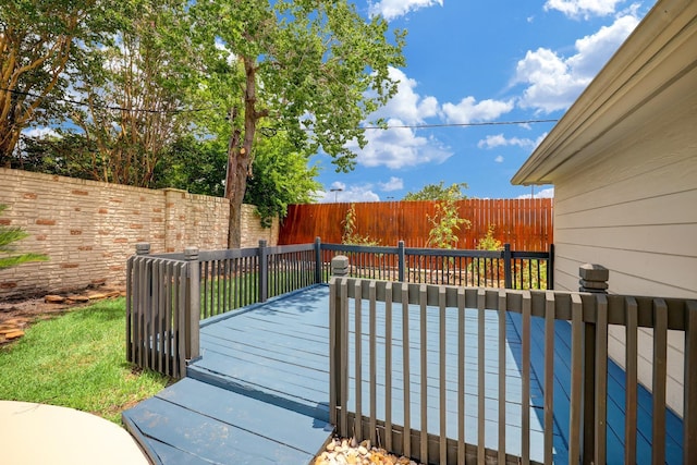 9847 Bestin Ln, Houston, TX 77065 - wooden deck with a fenced backyard