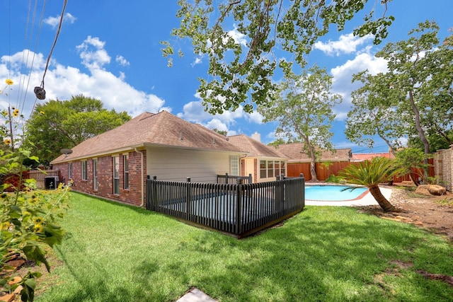 9847 Bestin Ln, Houston, TX 77065 - view of pool featuring a fenced backyard