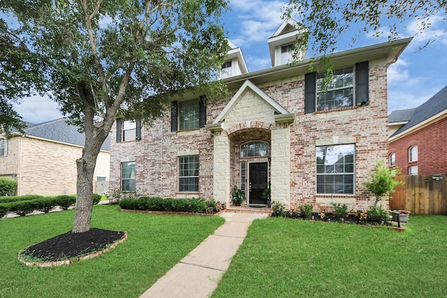 20718 Mansfield Bay Ln, Richmond, TX 77407 - view of front of home with brick siding and stone siding