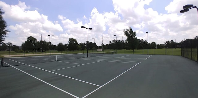17426 Little Riata Dr, Houston, TX 77095 - view of tennis court featuring community basketball court