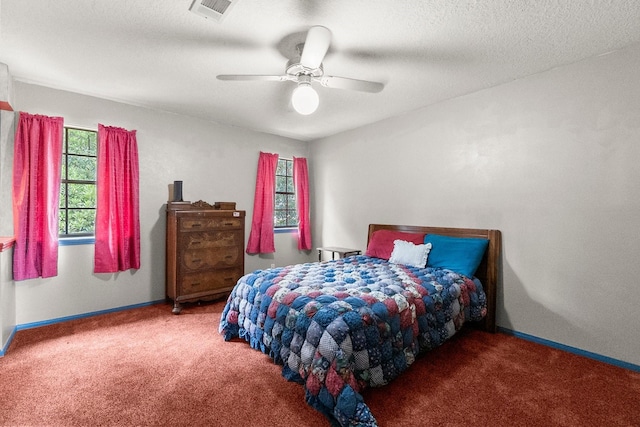 5 Hartwick Ct, Conroe, TX 77304 - bedroom with carpet flooring and ceiling fan