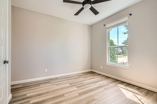 2008 Bristol Cliff Ln, Pearland, TX 77089 - unfurnished room featuring light wood-style floors and ceiling fan