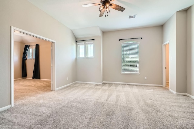 2008 Bristol Cliff Ln, Pearland, TX 77089 - unfurnished bedroom featuring carpet, a ceiling fan, and lofted ceiling