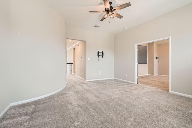 2008 Bristol Cliff Ln, Pearland, TX 77089 - empty room with a ceiling fan and light carpet