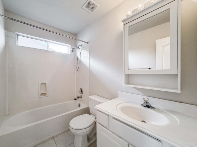 3106 Alexandros Ct, Pearland, TX 77584 - full bath with vanity, shower / bathtub combination, and tile patterned flooring