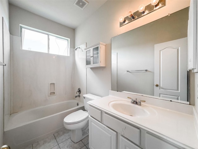 3106 Alexandros Ct, Pearland, TX 77584 - full bath with vanity,  shower combination, and tile patterned floors