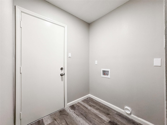 10610 Mills Prairie St, Houston, TX 77070 - laundry room featuring washer hookup and dark wood finished floors
