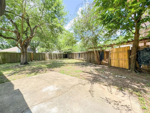 10610 Mills Prairie St, Houston, TX 77070 - fenced backyard featuring a patio and a gate