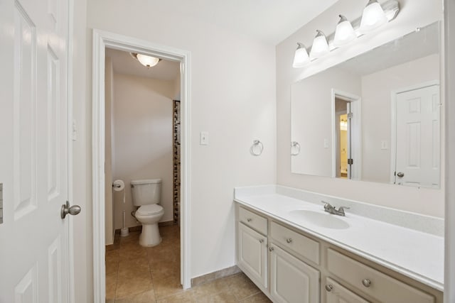 2537 La Rochelle Ct, Seabrook, TX 77586 - bathroom with vanity and tile patterned flooring