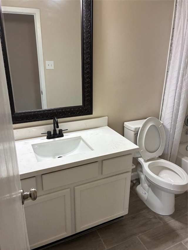 19638 Plantation Grove Trl, Katy, TX 77449 - bathroom featuring vanity and shower / bathtub combination with curtain