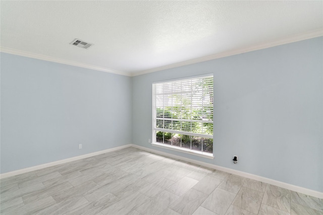 15514 Pebble Bend Dr, Houston, TX 77068 - unfurnished room with crown molding and a textured ceiling