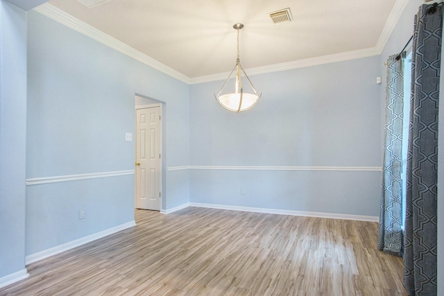 8806 Aberdeen Oaks Dr, Houston, TX 77095 - spare room with wood finished floors and crown molding