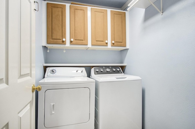 8806 Aberdeen Oaks Dr, Houston, TX 77095 - washroom featuring independent washer and dryer and cabinet space