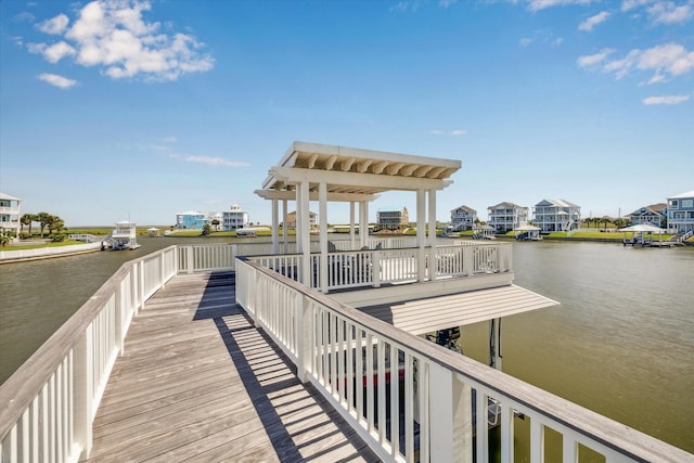 4107 Bluewing Teal Ct, Galveston, TX 77554 - dock area featuring a water view