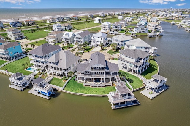 4107 Bluewing Teal Ct, Galveston, TX 77554 - drone / aerial view of a large body of water