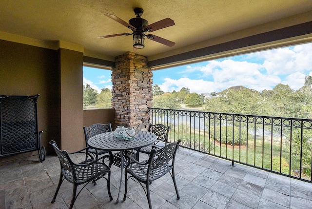 42 Lake Sterling Gate Dr, Spring, TX 77379 - patio / terrace with ceiling fan