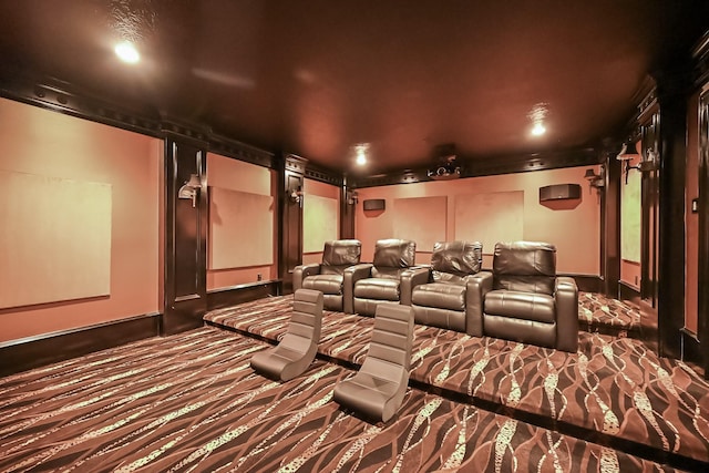 42 Lake Sterling Gate Dr, Spring, TX 77379 - home theater featuring carpet flooring and baseboards